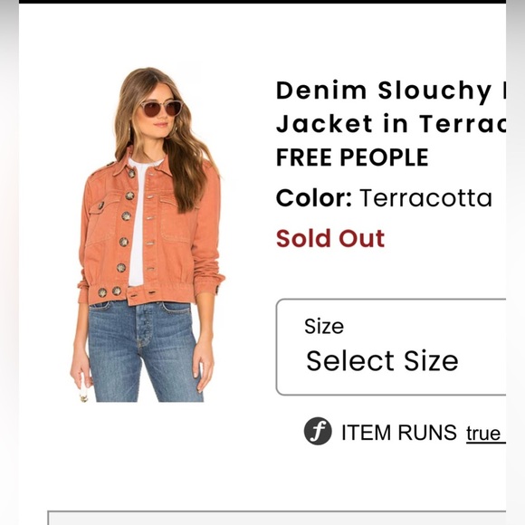 Free people denim jacket size extra small 100% Cotton - Picture 2 of 10